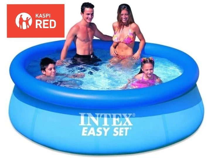 Бассейн надувной Интекс 305*76 круглый + ПОДАРОК