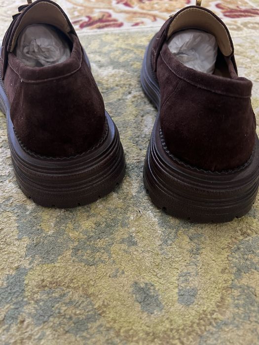 Лоферы замша натуральная