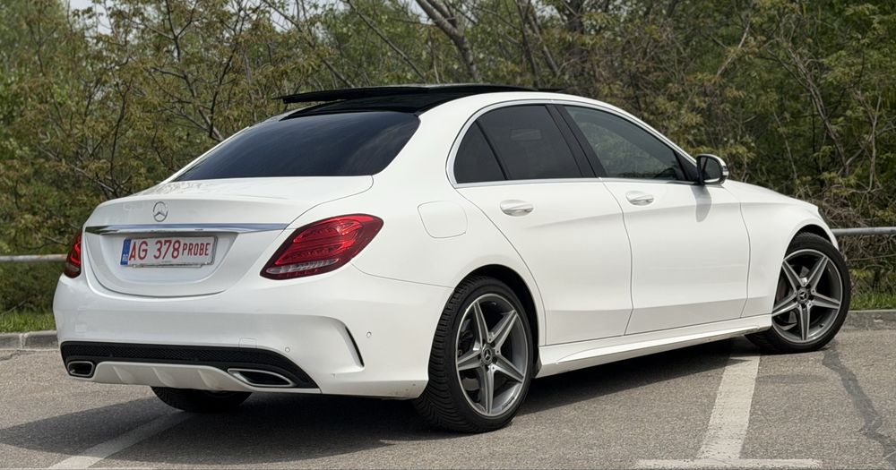 Mercedes C180d 2018 AMG euro 6 pano camere 360 led km reali rate/leasing/buy/back