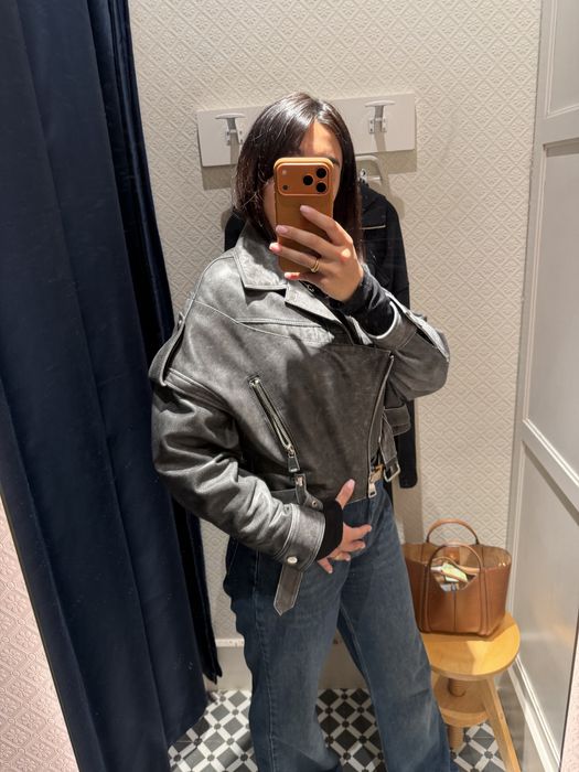 Geaca piele naturala model Manokhi