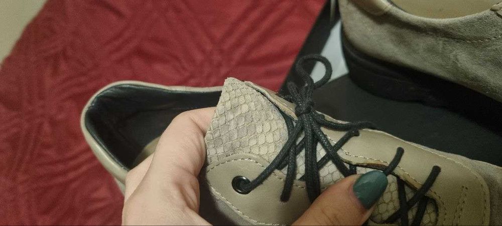 Обувки Bianki с ествена кожа