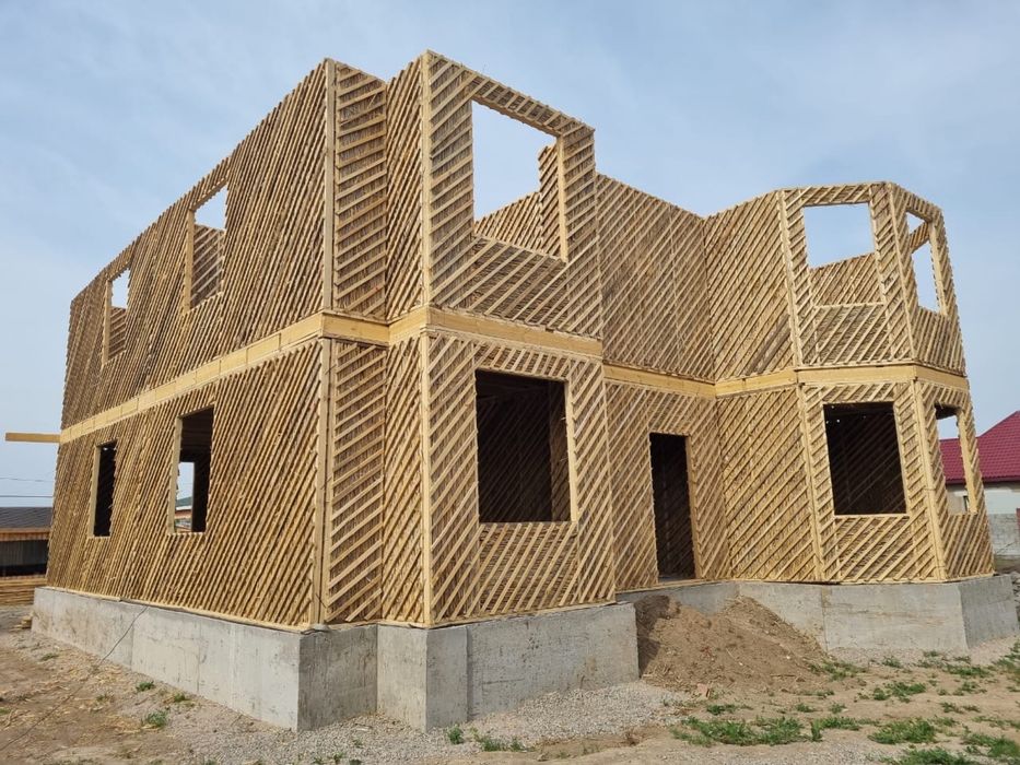 Каркасный дом 4000 тг за м2