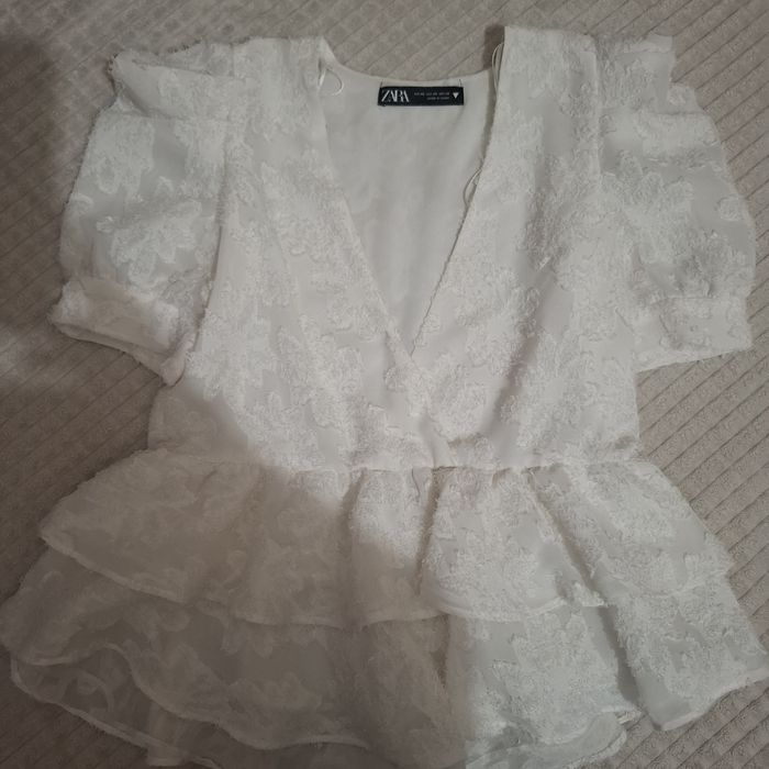 Bluza alba eleganta