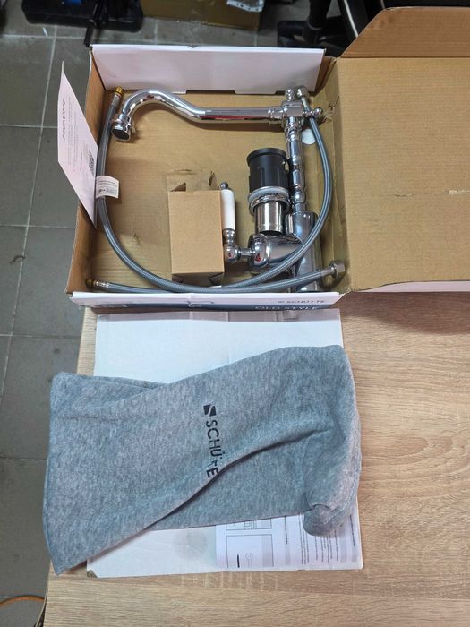 Baterie mixer pentru chiuveta de bucatarie FJ Chute 72500 SCHÜTTE, vintage, crom