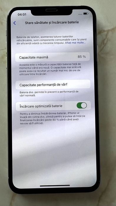 iPhone XS Max 256 GB – baterie 85% – funcționează perfect - liber