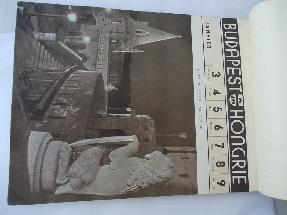 Calendar vechi Budapest 1937