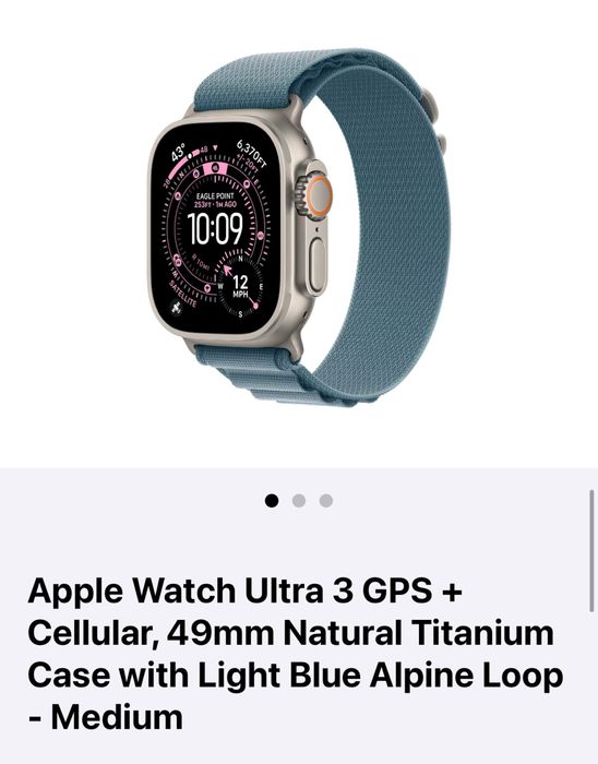 Apple watch ultra-3 2025 у Артура в магазе Б17 Hofmann