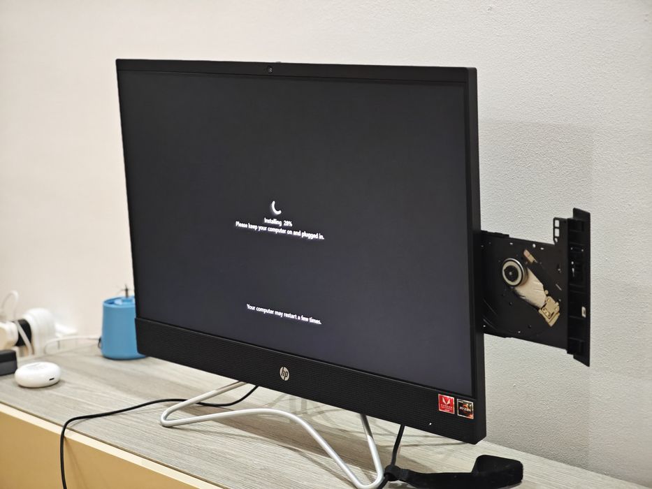 All in one hp ryzen5 nou, ssd+hdd 1tb windows 11