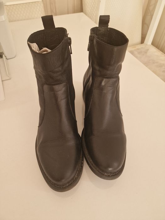 Ботинки чистая кожа