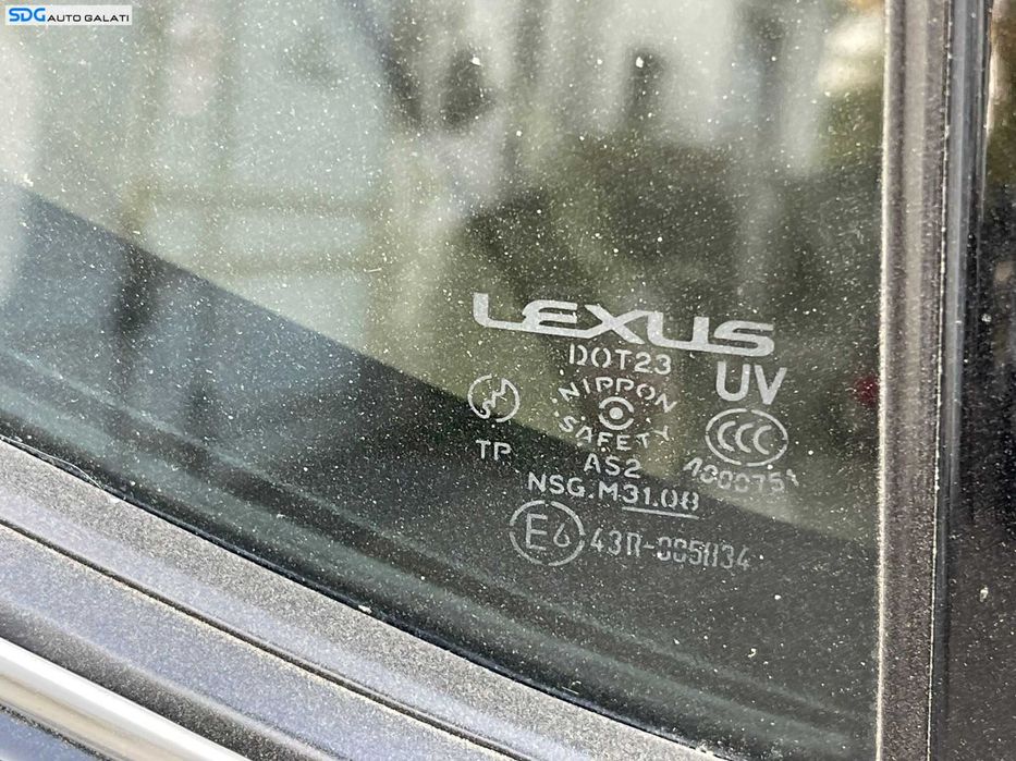 Perie Bandou Cromat pentru Geam Usa Portiera Stanga Fata Lexus XE20 IS IS220 2005 - 2013 [C0632]