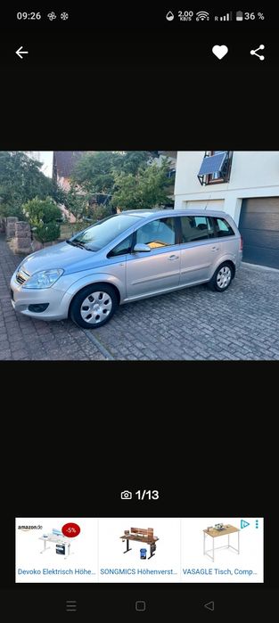 Opel Zafira B 1,7 CDTI -Diesel