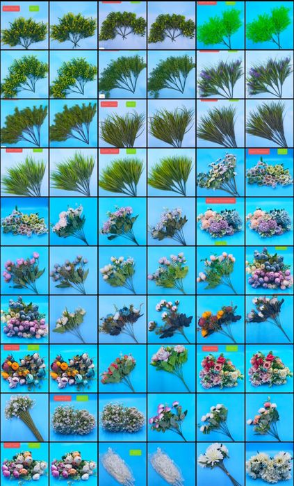 Искусственные цветы для творчества и оформление