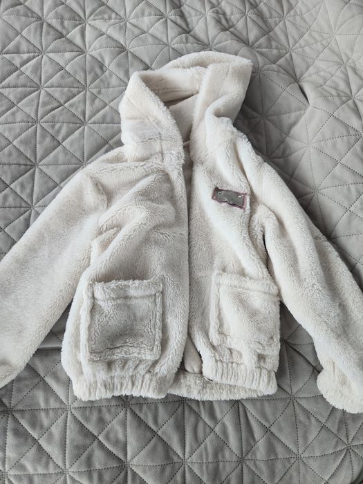 Зимно якето за момиче на 6-8 години (122-128 см)