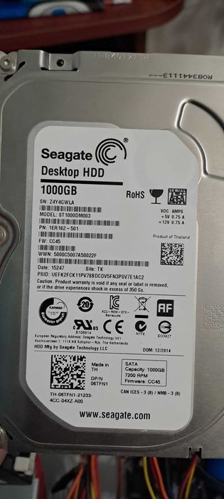 Hdd 1000 gb 1 terra desktop