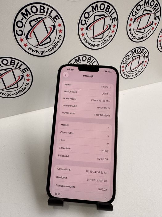 iPhone 13 Pro Max - 128GB - 100% - Verde - Impecabil - Garantie