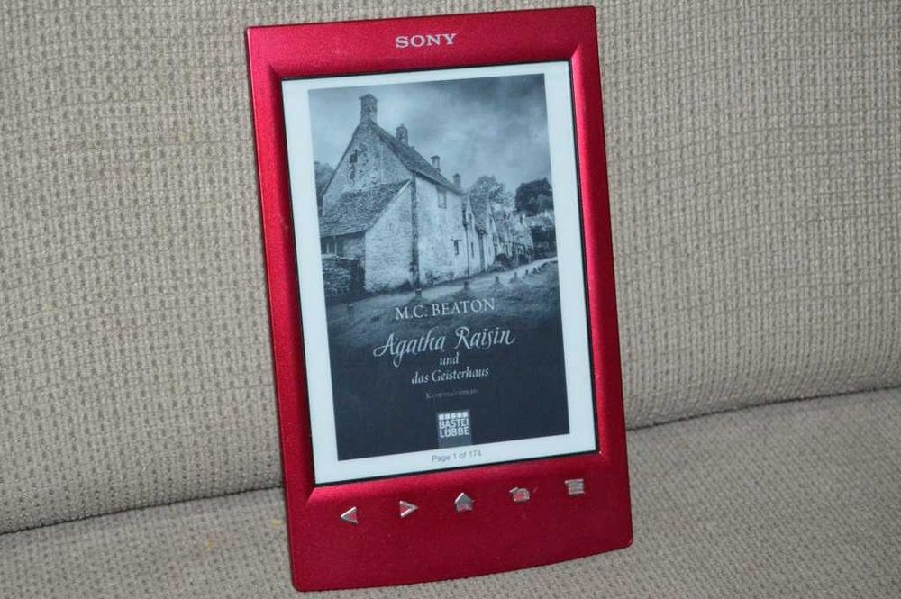 eReader Sony PRS-T2 Red – 6" E-Ink, Touchscreen, Slot microSD, Wi-Fi