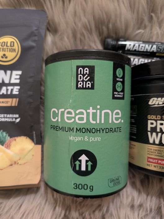 Creatina GoldNutrition, NordVital, Pre-Workout fruit punch Gold nutrition, 9 shot-uri de magneziu noi, sigilate