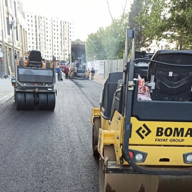 Asfaltlash va latok bardiyor