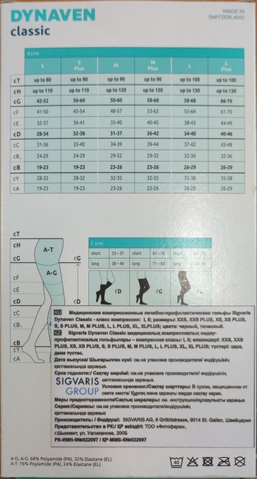 Компрессионные гольфы Dynaven (Швейцари)