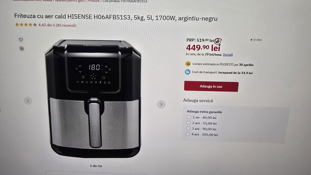 Friteuza/Air Fryer Hisense