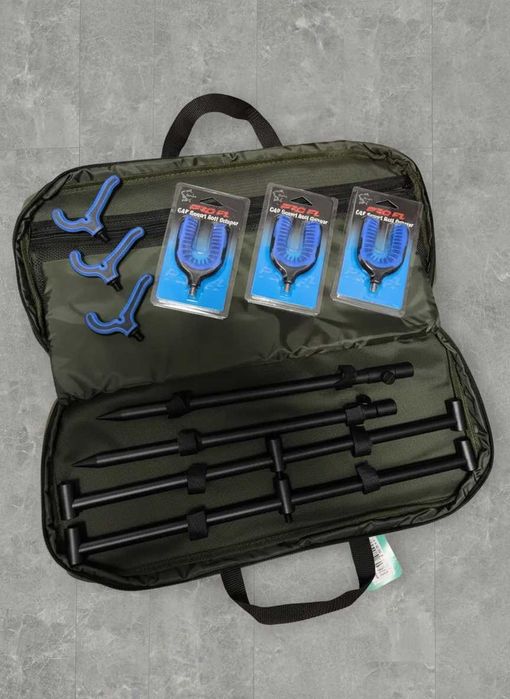 SET 2 BUZZ BARI FEEDER 3 Posturi 50 cm + 4 Suporti Feeder