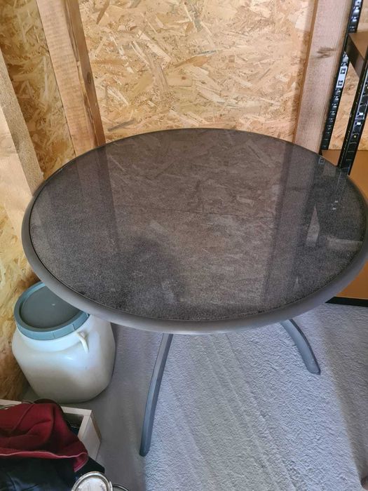 Vand masa rotunda sticla