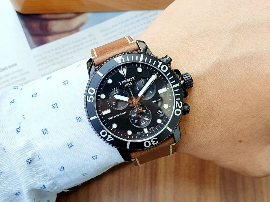 Оригинальные Tissot Seastar 1000 новые часы с хронографом Швейцария