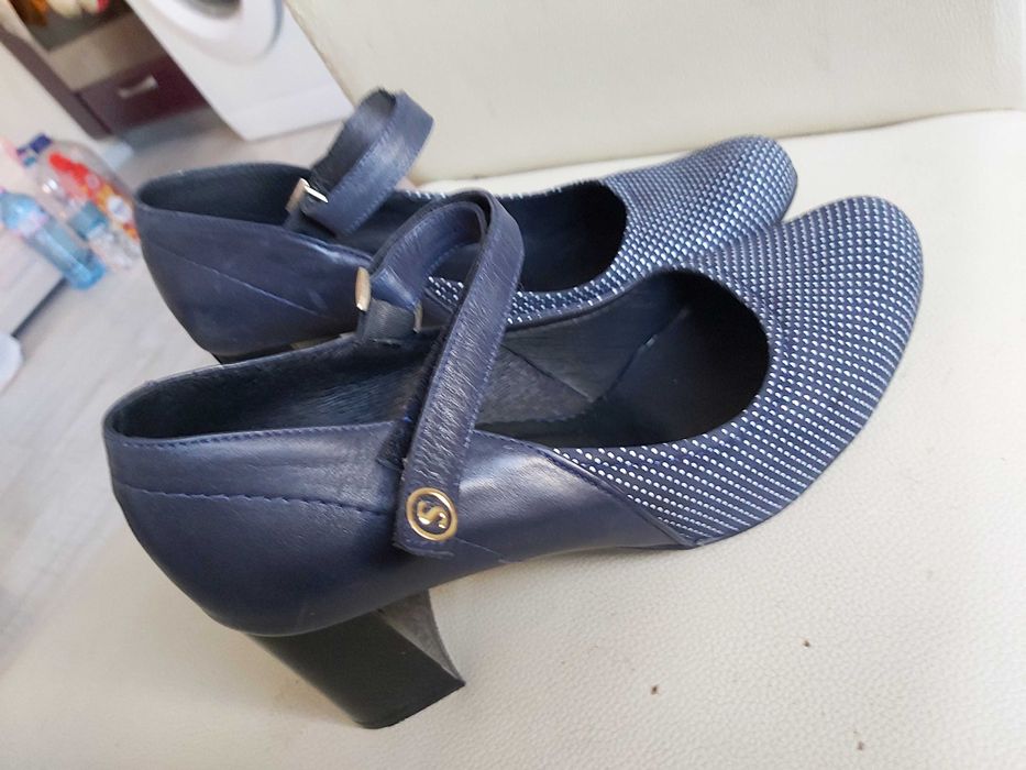 Тъмносини Обувки м.Висини