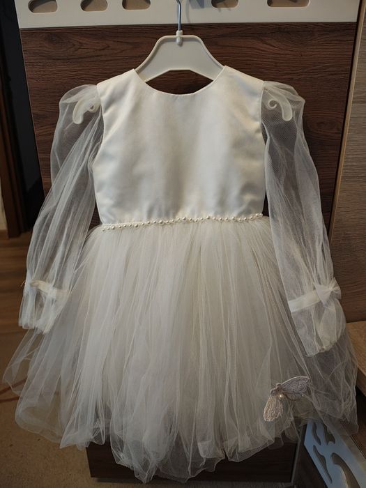 Rochie albă fetiță, mărime 98