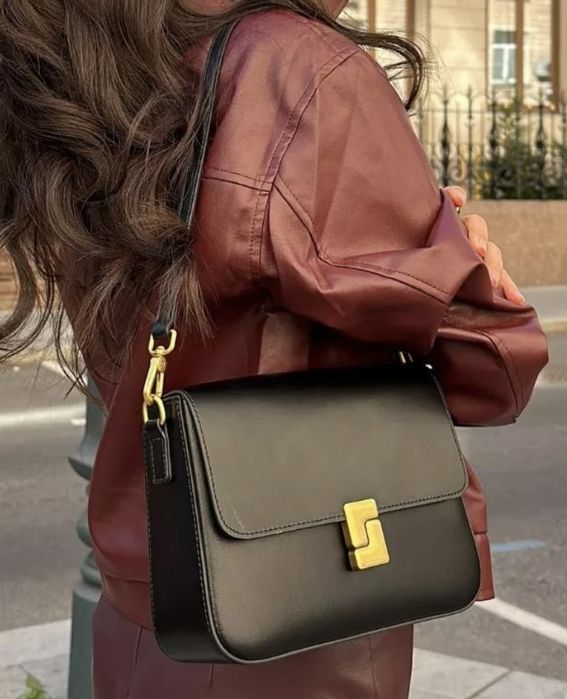 Стильная сумка из натуральной кожи