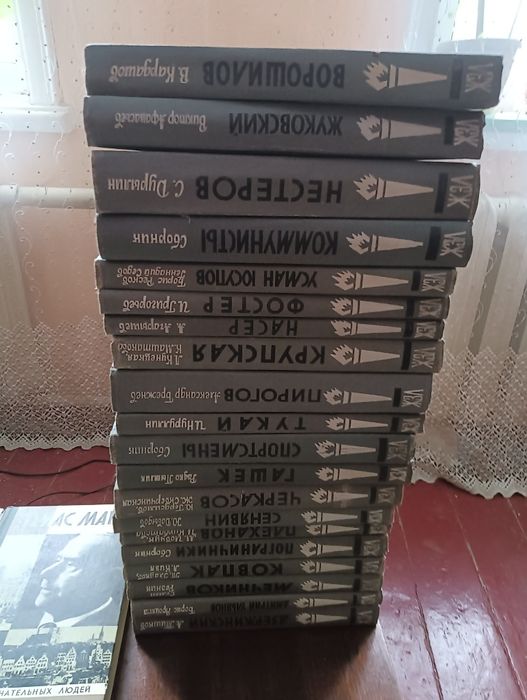 Книги из домашней библиотеки.