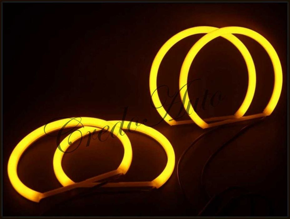 Промо!Amber Cotton LED Angel Eyes-Ангелски очи BMW,E46,E36,E39(ORANGE)