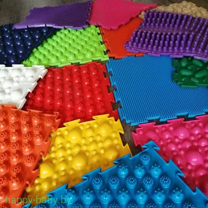 Массажный модульный коврик 17шт