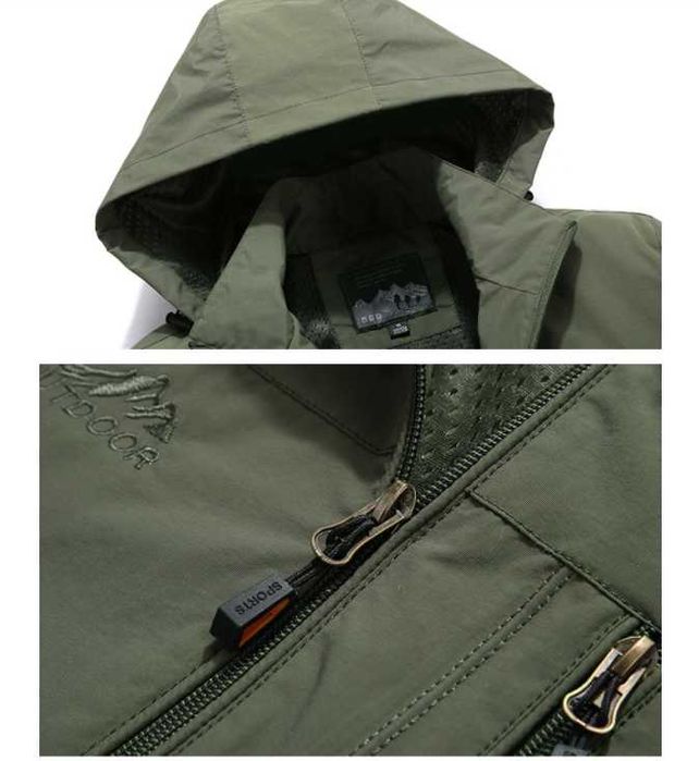 Новые мужские куртки с капюшоном водоветрозащитные р.50 - 60 до 120 кг