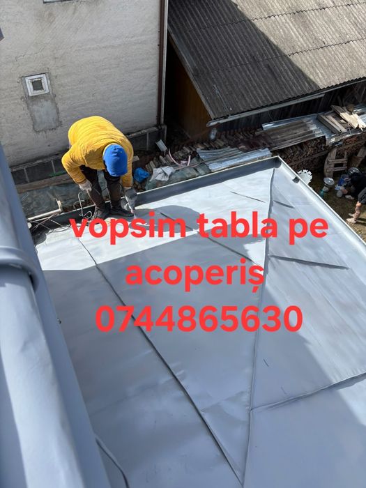Vopsim tabla pe acoperis