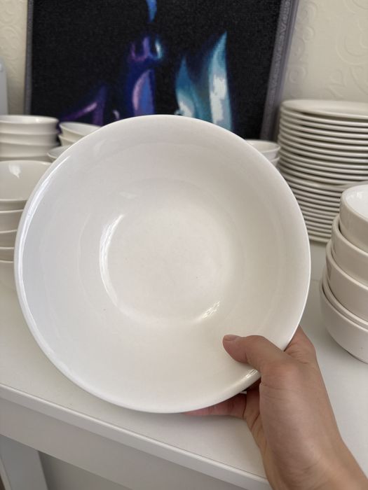 Тарелка глубокая белая 5 шт