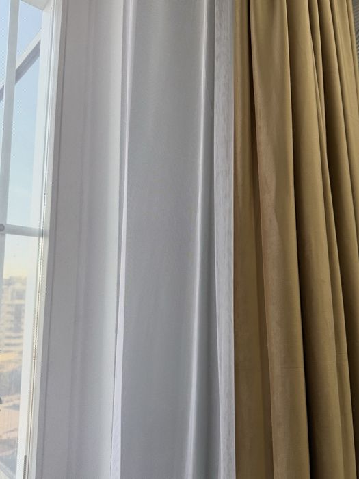 Комплект штор с тюлью