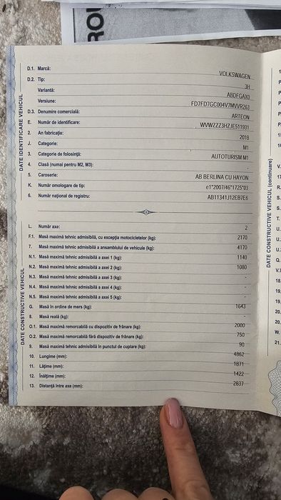 Arteon R-line DSG 150 Cp