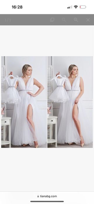 Официална бяла рокля Tiana