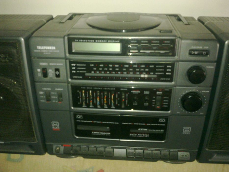 Radiocasetofon boombox Telefunken-Egalizator JVC