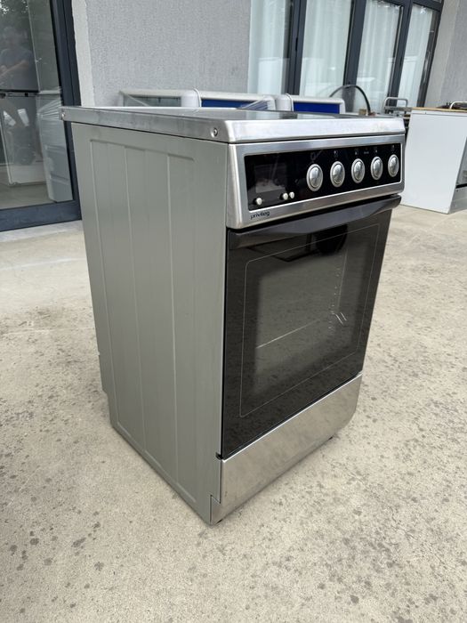 Печка с керамичен плот AEG Инокс 50см