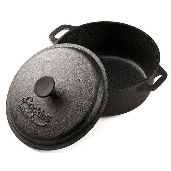 Oala de fontă 5litri cu capac