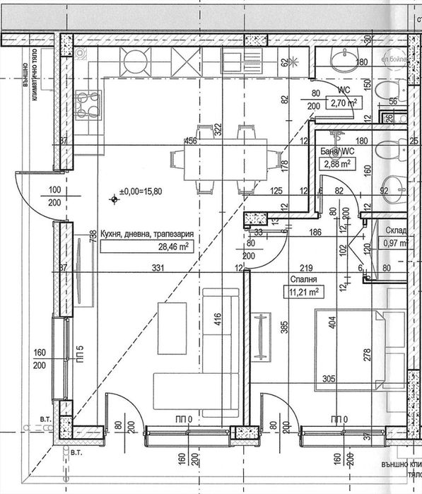 Продава се Двустаен апартамент в с. Болярци, Област Пловдив - 63 кв.м за 1053 €/кв.м - Снимка #3