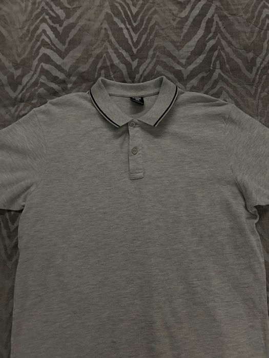 Поло серого цвета