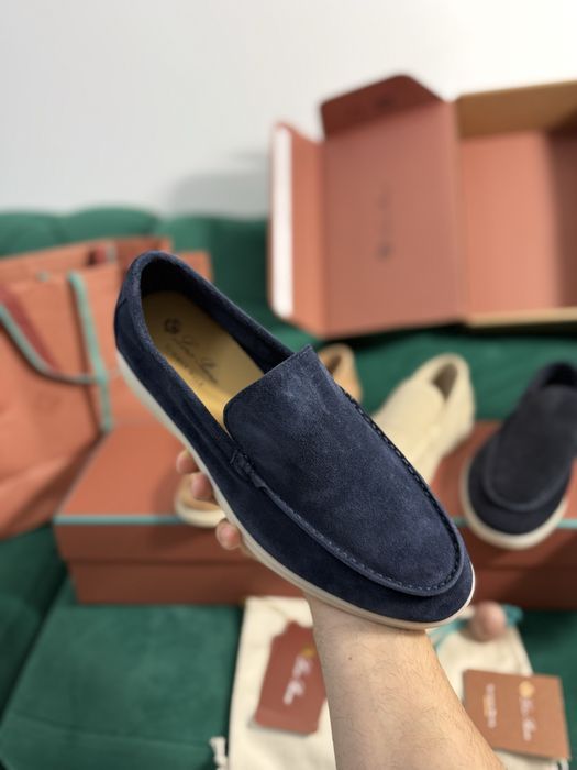 Mocasini Loro Piana piele naturala 100% Full Box colectie noua