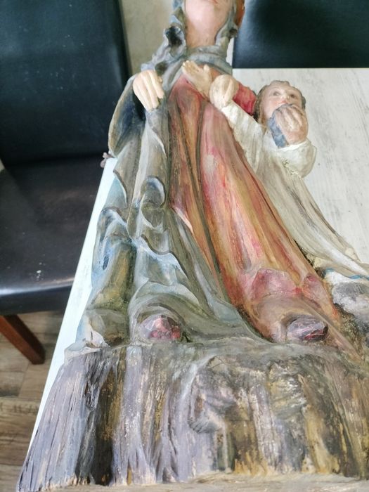 Statuetă scluptură din lemn