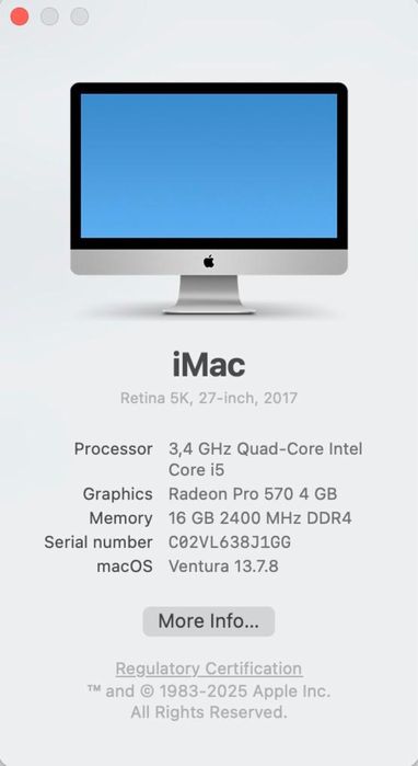 Apple iMac 27" Retina 5K (2017) – Перфектно състояние, пълен комплект