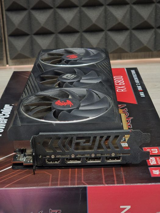 Placa video AMD Radeon RX6800 16gb Powercolor Red Dragon