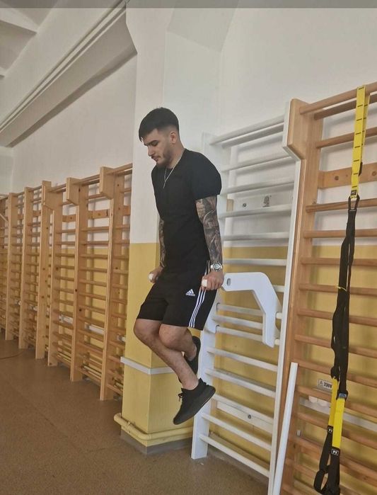 Pachet Gimnastica Acasa - Spalier SCHROTH + Bara Tractiuni si Tricepsi - M21BTA01