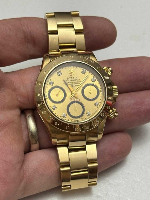 CEAS AUR 18K - ROLEX "Zenith" DAYTONA - Valjoux 7750 - Made in Italy '90 - 156g. - Doar 99e/gr. !